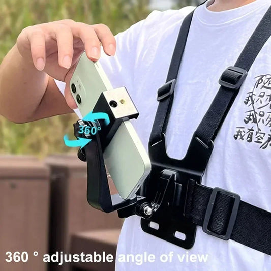 5-in-1 Mobile Phone Chest Strap Holder
