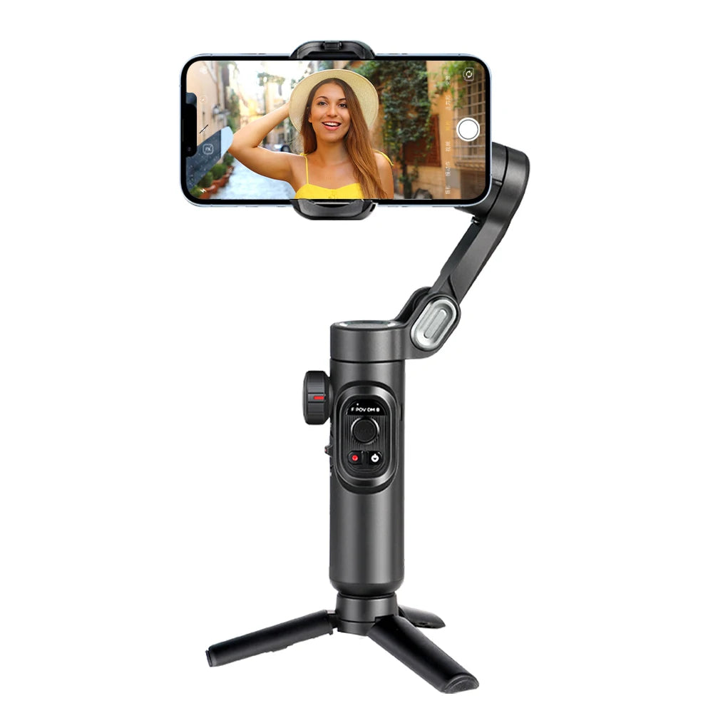 AOCHUAN 3-Axis Handheld Smartphone Gimbal with Fill Light