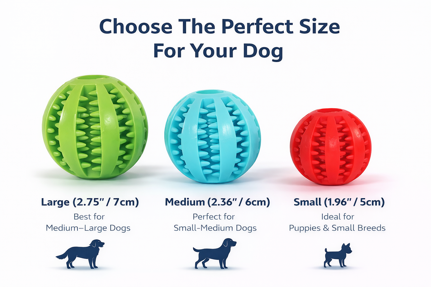 Interactive Dog Treat Puzzle Ball