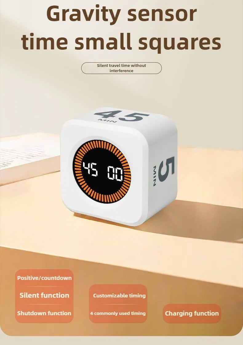 Gravity Sensor Productivity Timer Cube