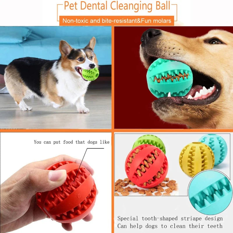 Interactive Dog Treat Puzzle Ball