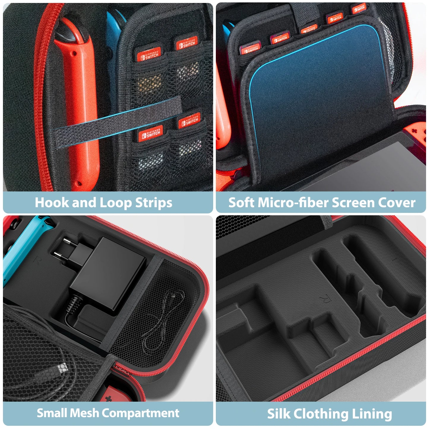 Premium Hard Shell Travel Case – Compatible with Switch & OLED