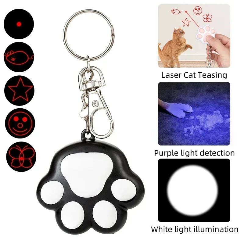 Rechargeable Paw Print Laser Cat Toy