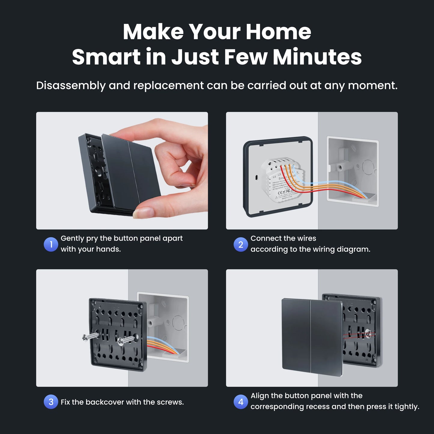 Smart WiFi Wall Light Switch