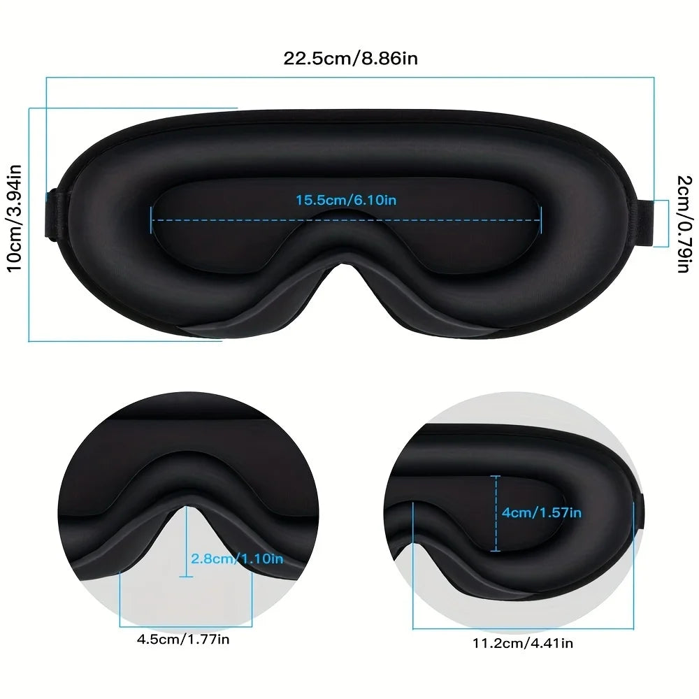 3D Contoured Sleep Mask with Earplugs