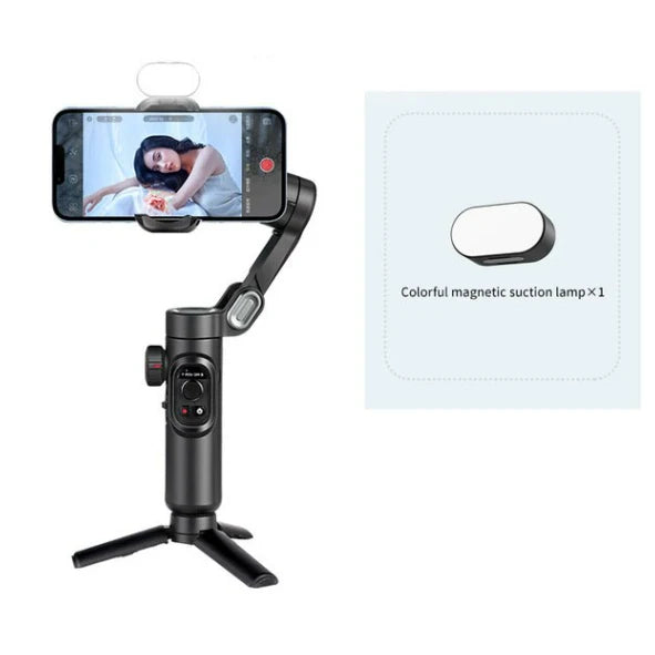 AOCHUAN 3-Axis Handheld Smartphone Gimbal with Fill Light