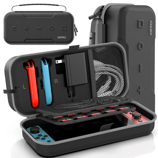 Premium Hard Shell Travel Case – Compatible with Switch & OLED