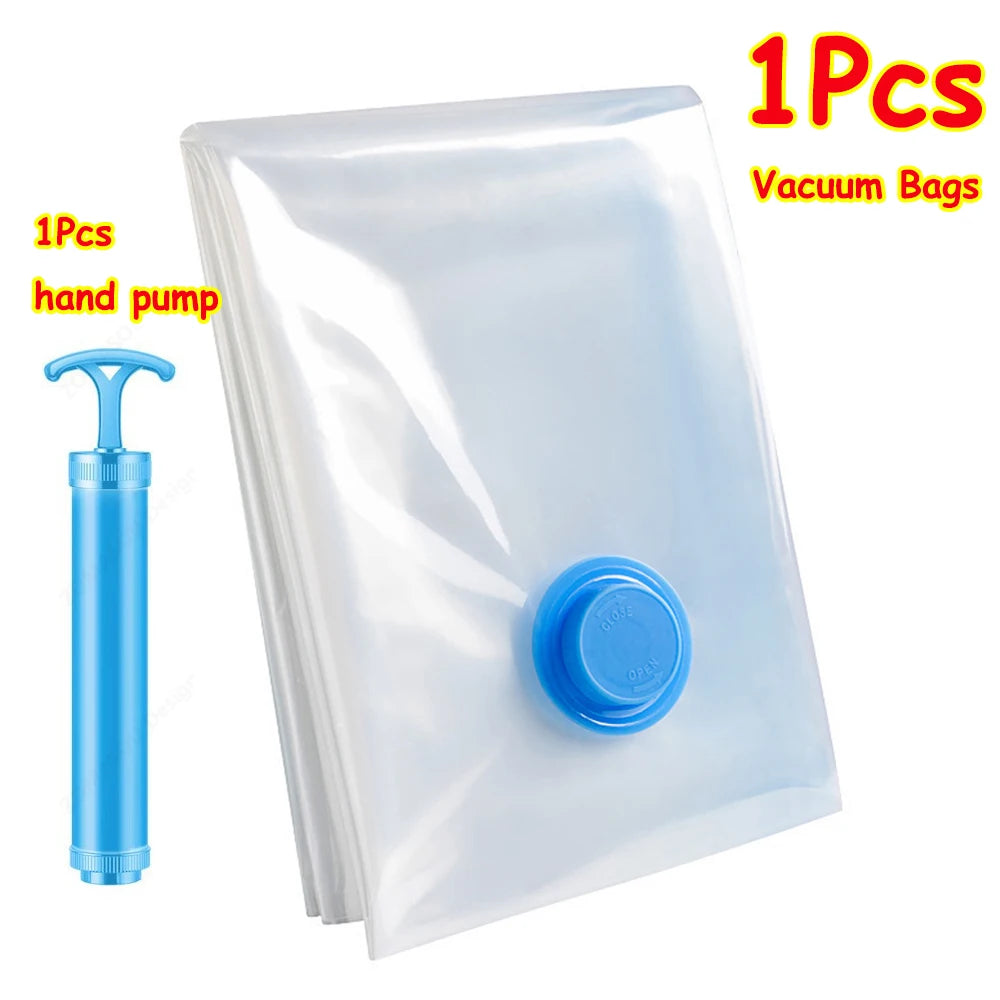 Reusable Vacuum Storage Bags with Hand Pump