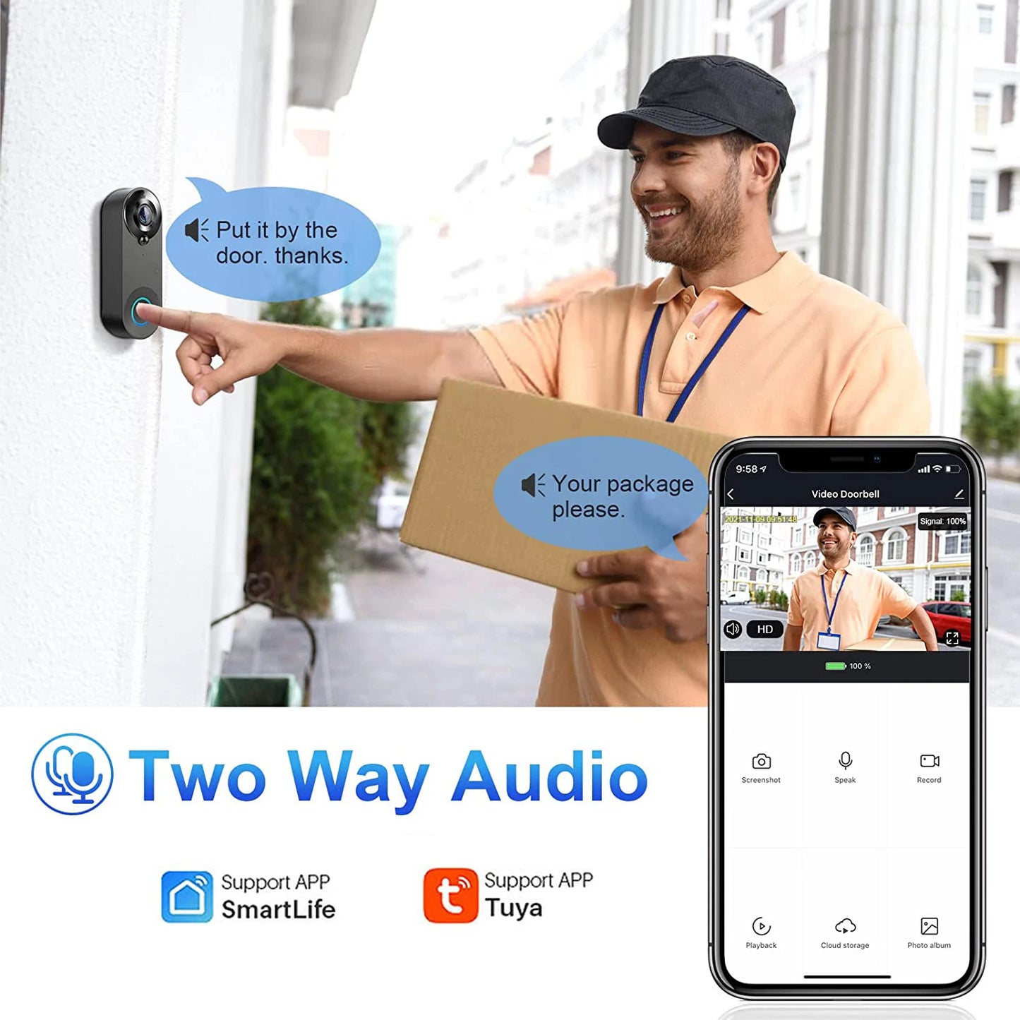 Wireless Smart Video Doorbell