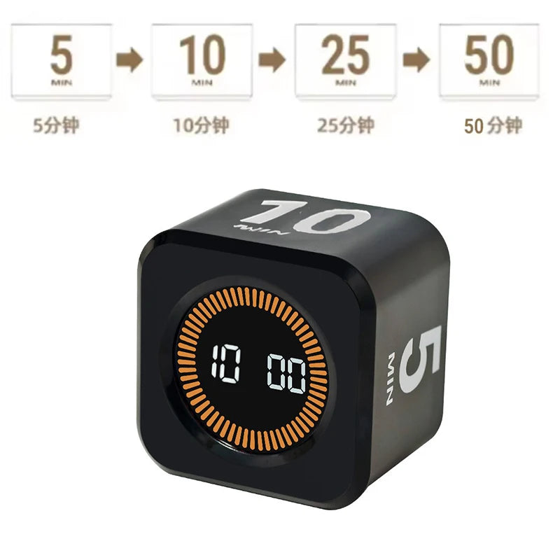 Gravity Sensor Productivity Timer Cube