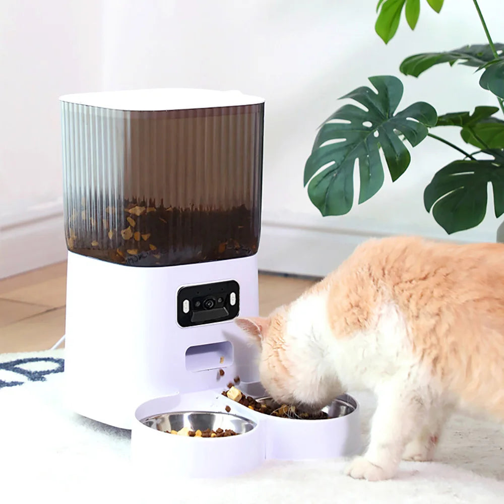 Smart Automatic Pet Feeder with Camera