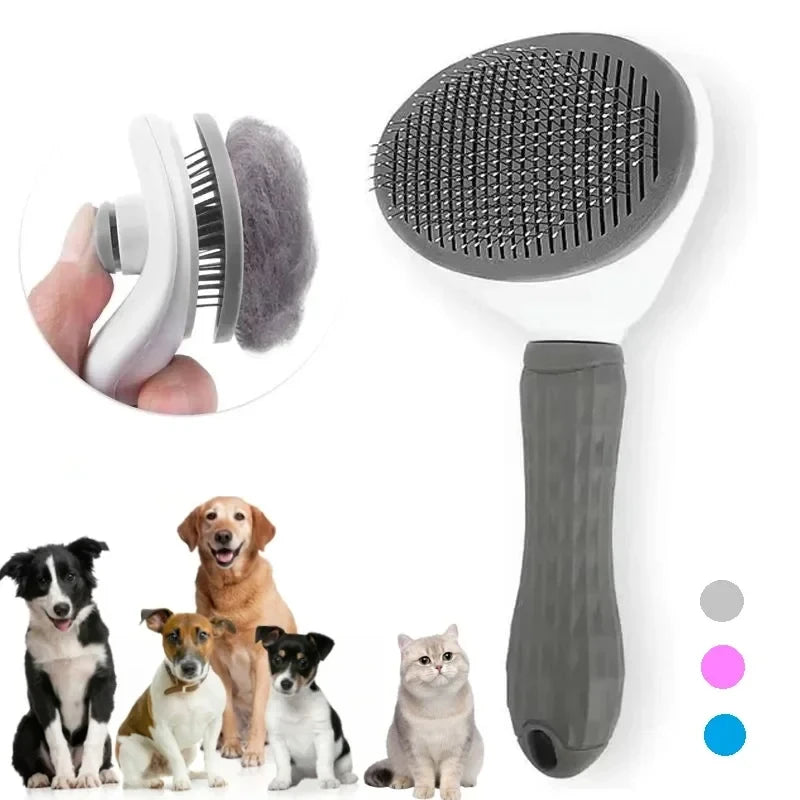 Self Cleaning Pet Hair Remover Brush