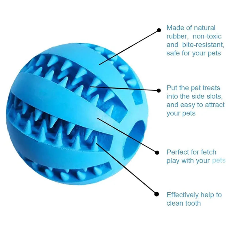 Interactive Dog Treat Puzzle Ball