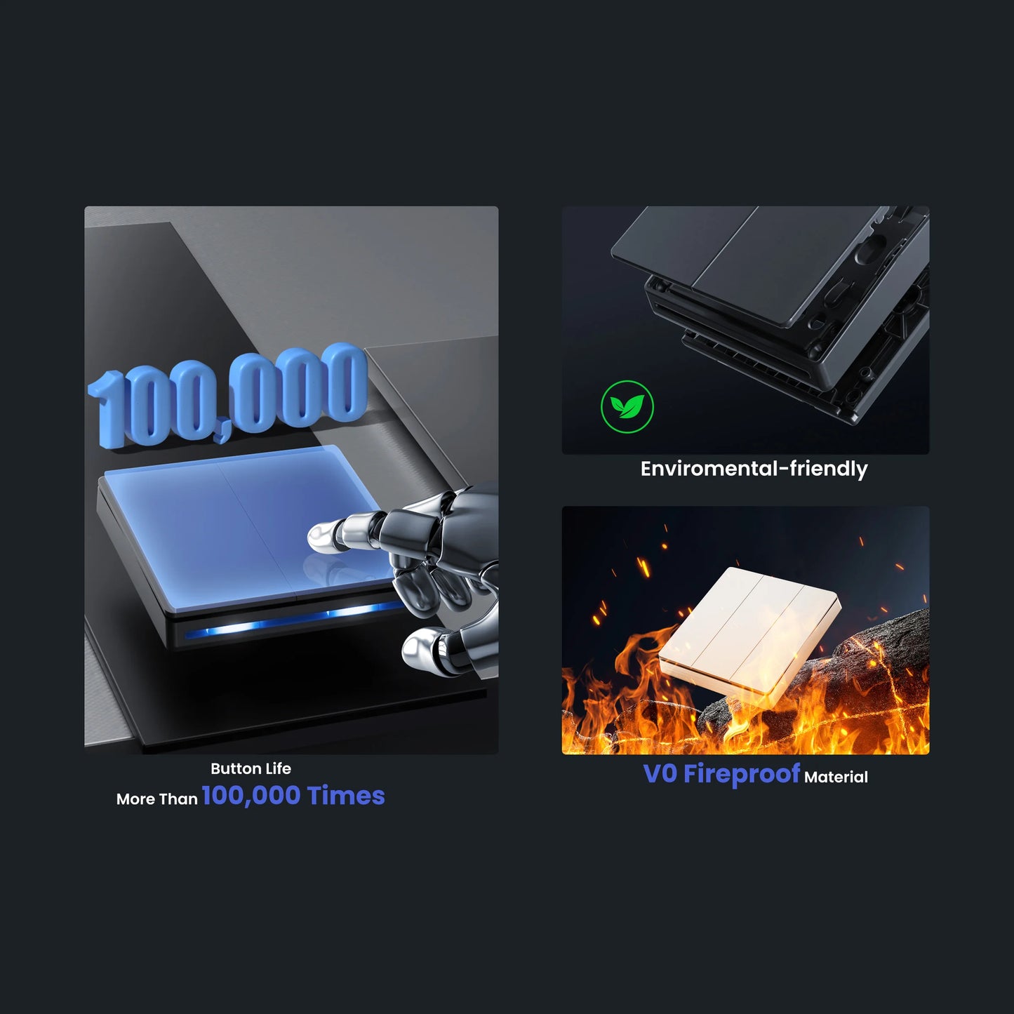 Smart WiFi Wall Light Switch