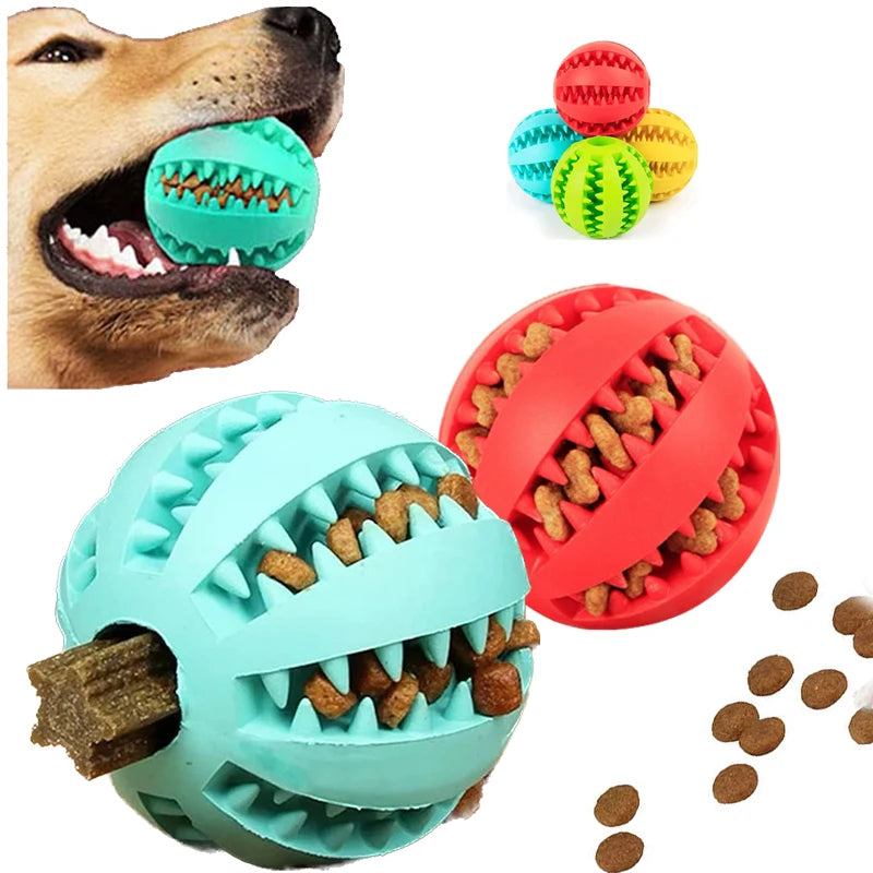 Interactive Dog Treat Puzzle Ball