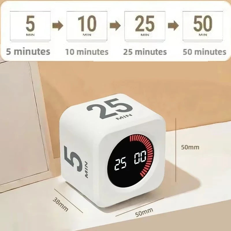 Gravity Sensor Productivity Timer Cube