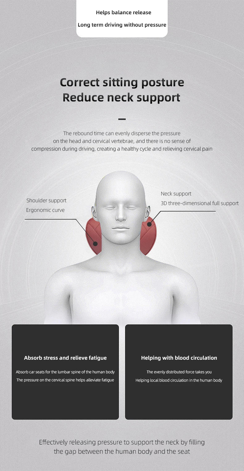 Car Headrest Neck Pillow