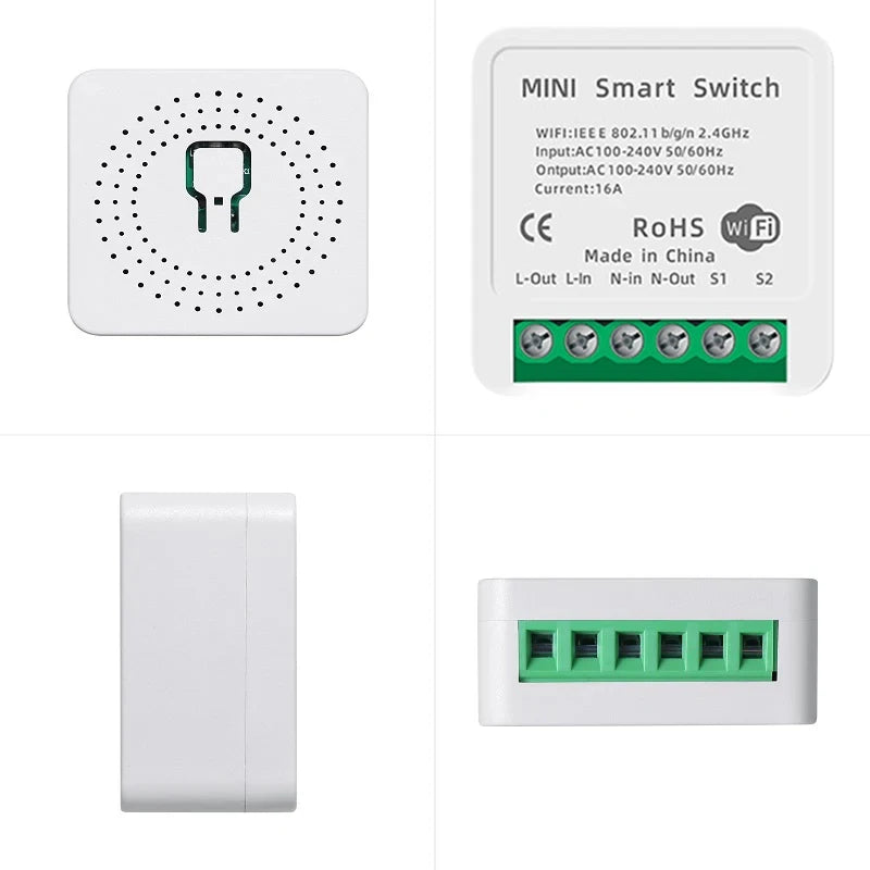 16A WiFi Smart Switch – 2-Way Voice Control