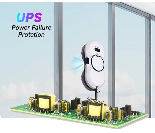 UPS System Robot Window Cleaner