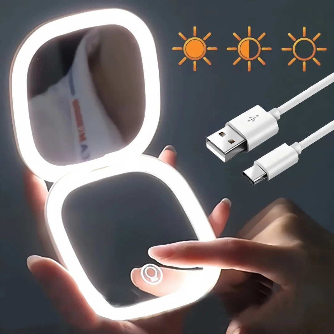 LED Portable Makeup Mirror